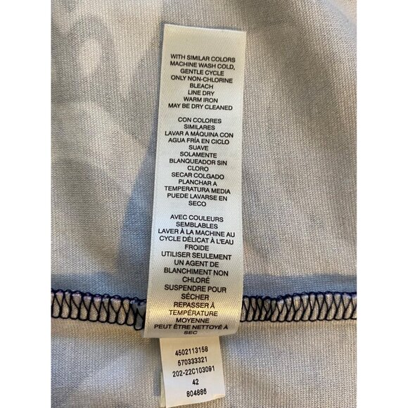 Chicos 2 Women's L Top Rayon Blend Multicolor Floral Print Artsy Blouse Office - Picture 5 of 10